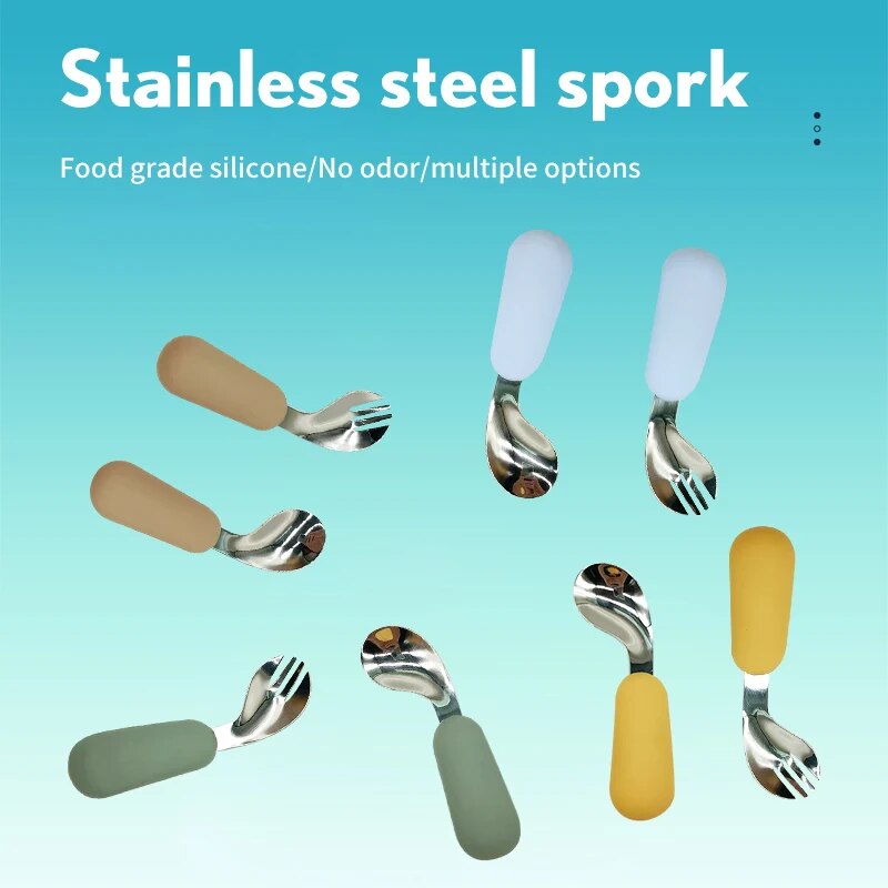 Baby Food Utensils Set - 316 Stainless Steel Tableware Set, Baby