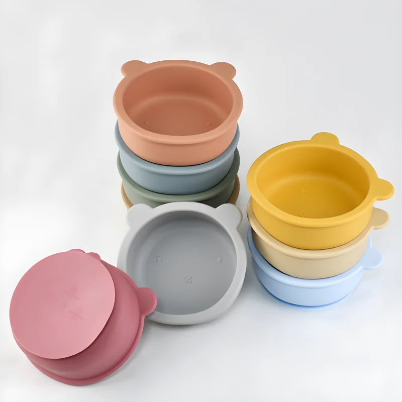 Baby Rice Food - Silicone Complementar Food Bowl para Crianças,