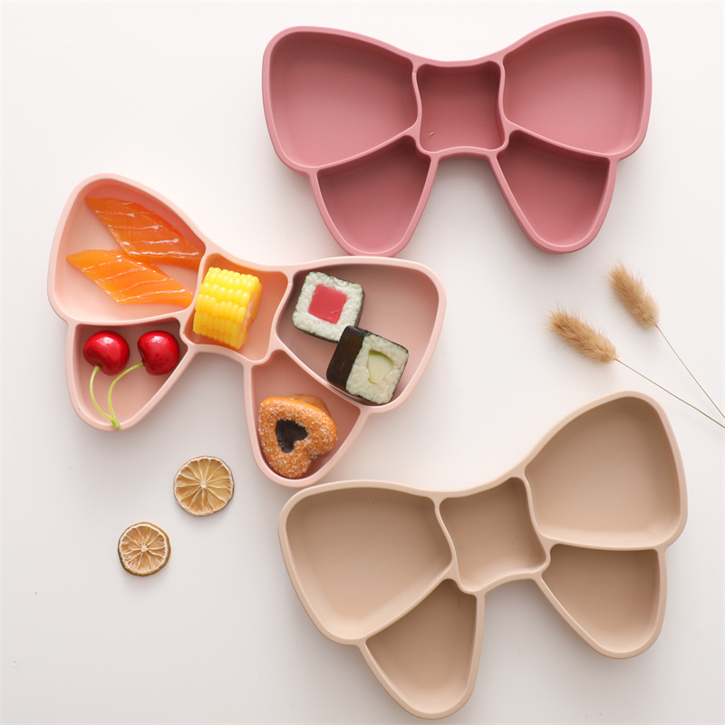 Baby Food Grater - Baby's Silicone Dining Plate Bowl, BPA