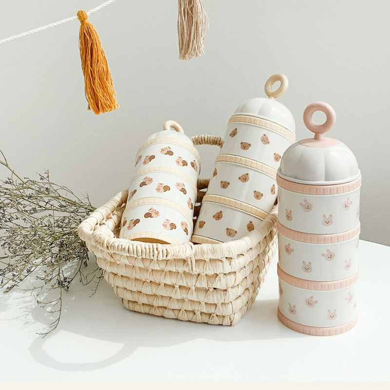 Baby Food Bottle - Urso bonito caixa de leite em