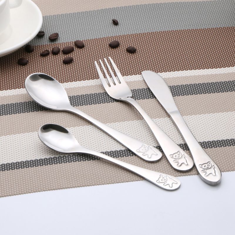 Baby Food Utensils Set - 4 pçs/set colher de chá do