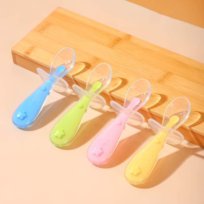Baby Rice Food - Colher de silicone para bebês, alimentação