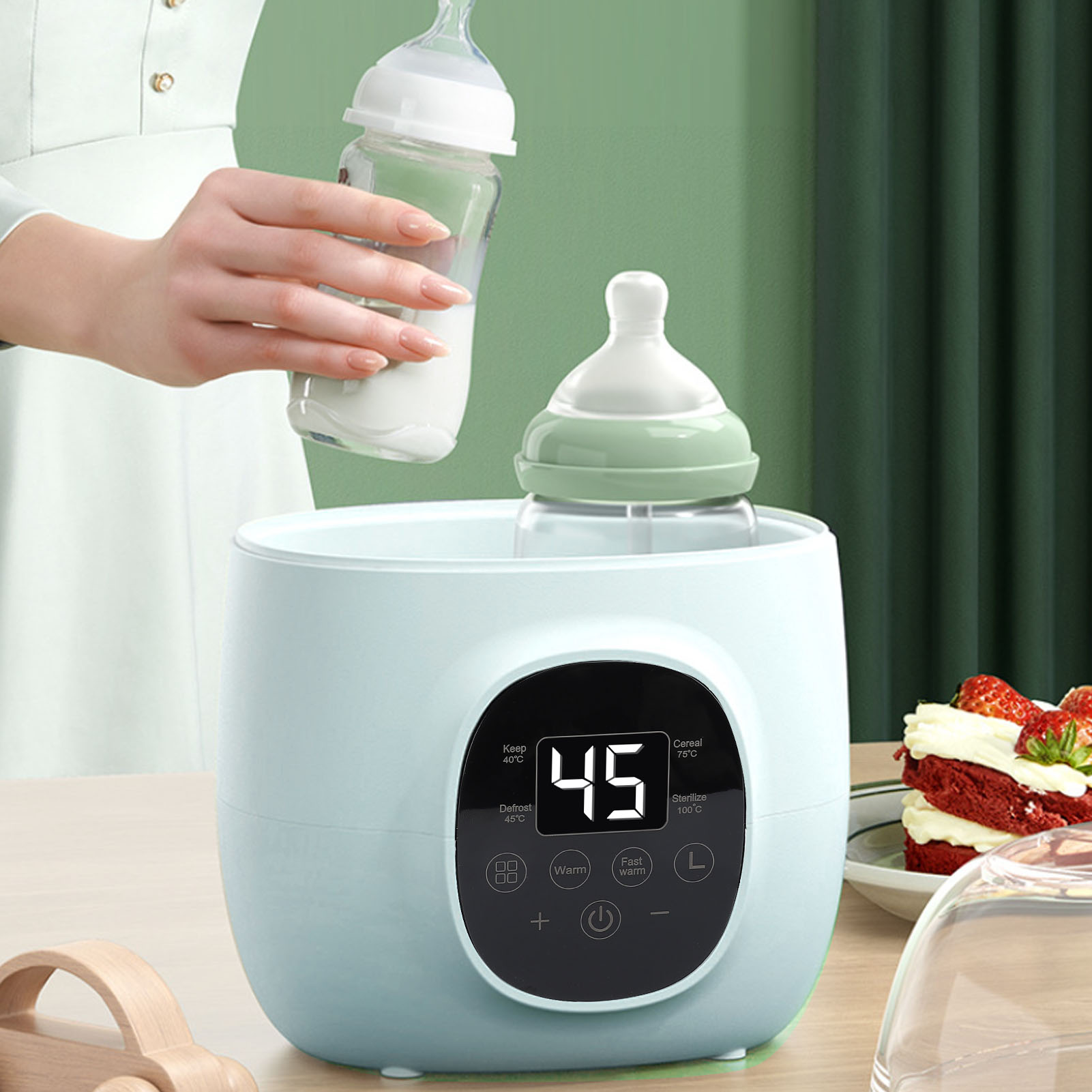 Baby Food Bottle - Aquecedor de mamadeira 200W PP Multifuncional