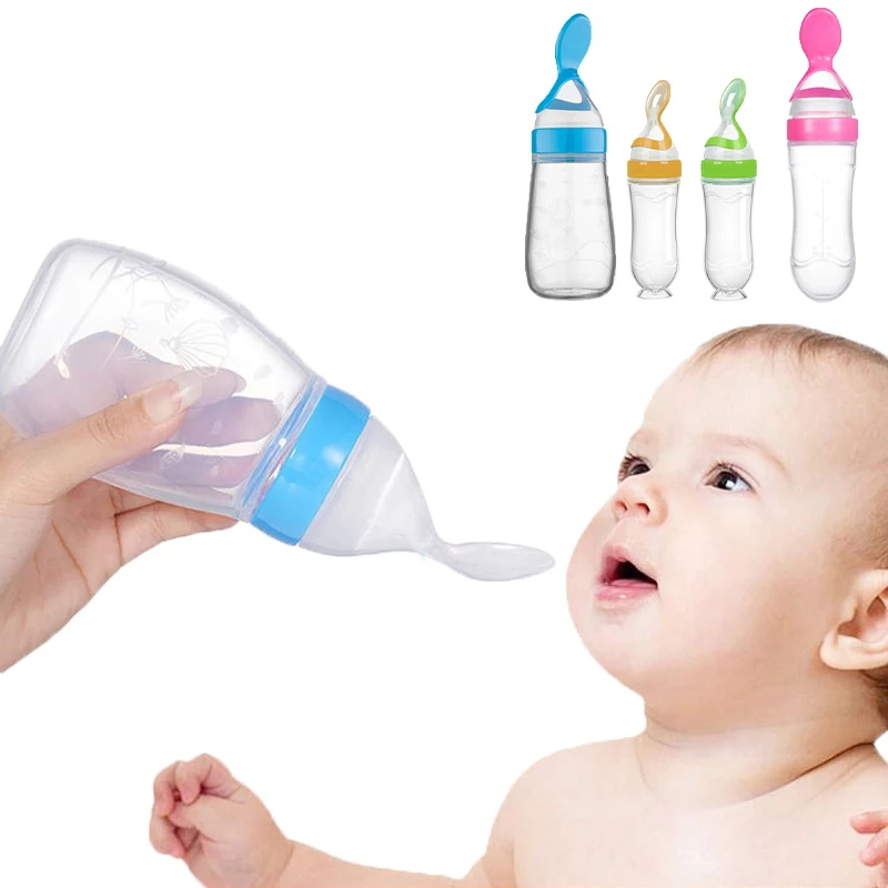 Baby Food Guide - Colher de garrafa de alimentação segura
