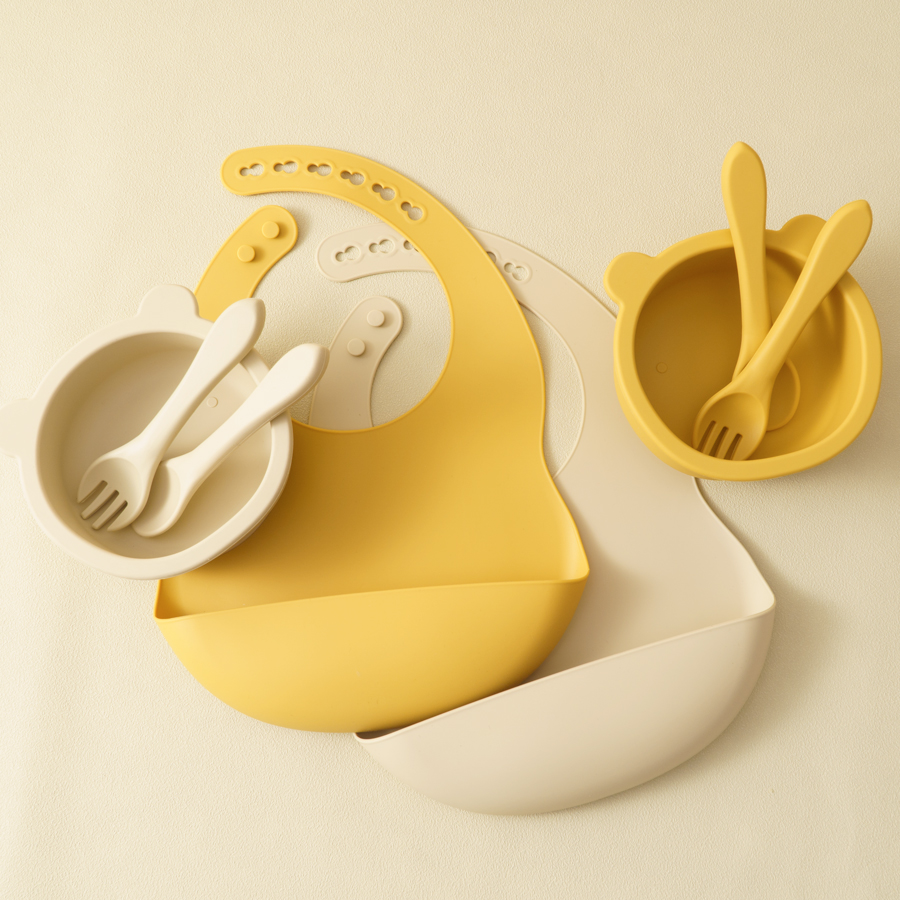 Baby Food Grater - Louça de silicone infantil, conjunto de