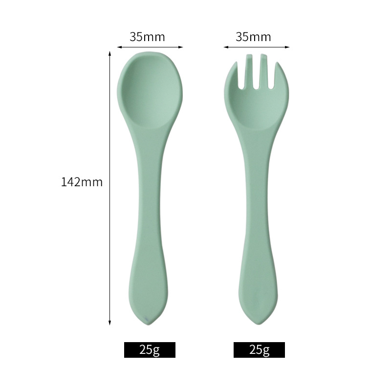 Baby Food Utensils Set - Conjunto de Colher e Garfo de