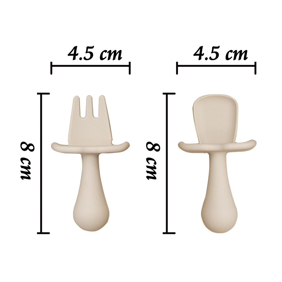 2 Pçs/set BPA Livre Silicone M - Baby Food Utensils Set avaliação e preço