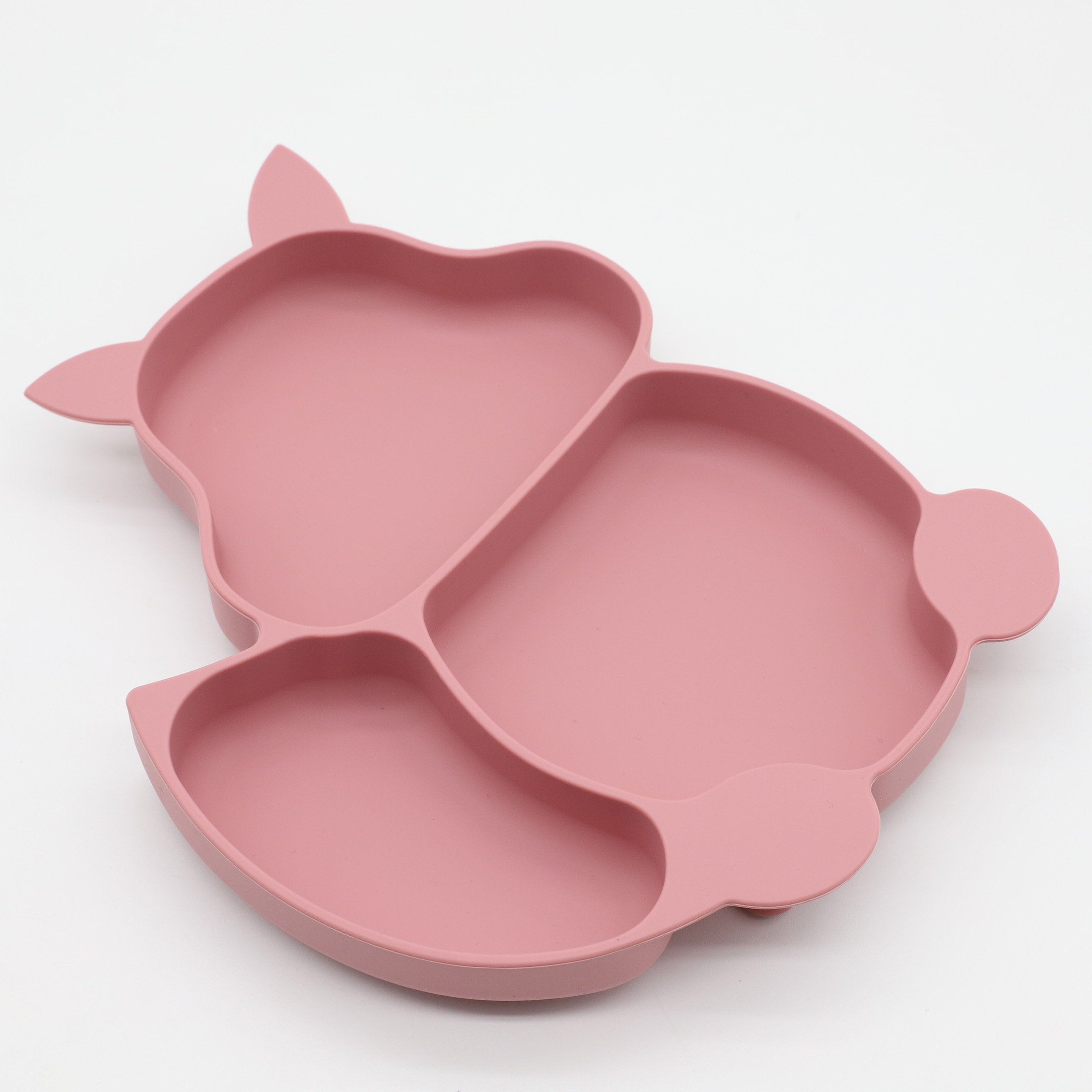 Silicone prato com forte sucçã - Baby Food Utensils Set avaliação e preço