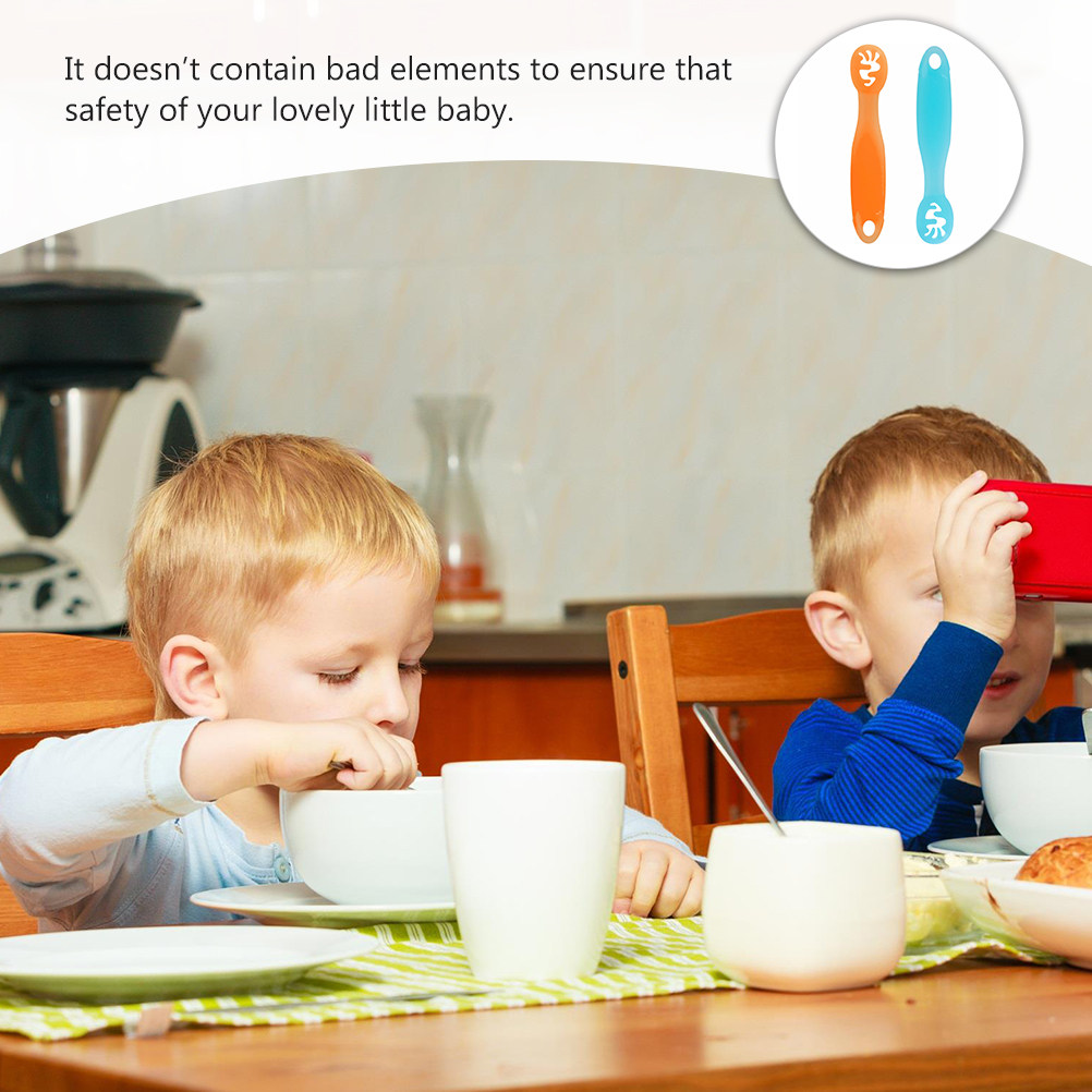 Conjunto de colheres de silico - Baby Food Utensils Set avaliação e preço