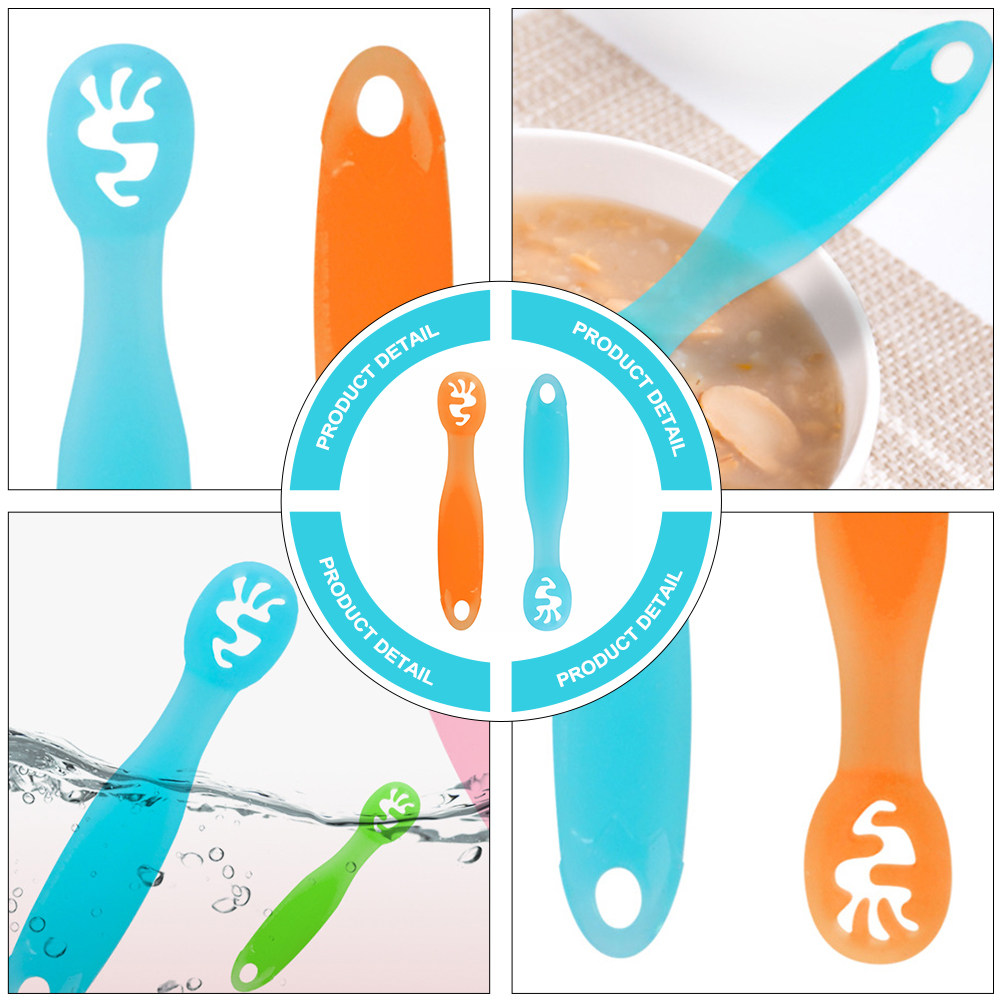 Conjunto de colheres de silico - Baby Food Utensils Set avaliação e preço