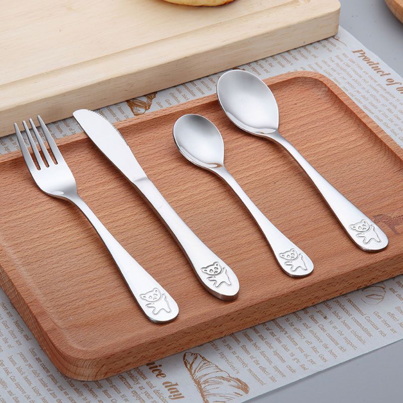 4 pçs/set colher de chá do beb - Baby Food Utensils Set avaliação e preço