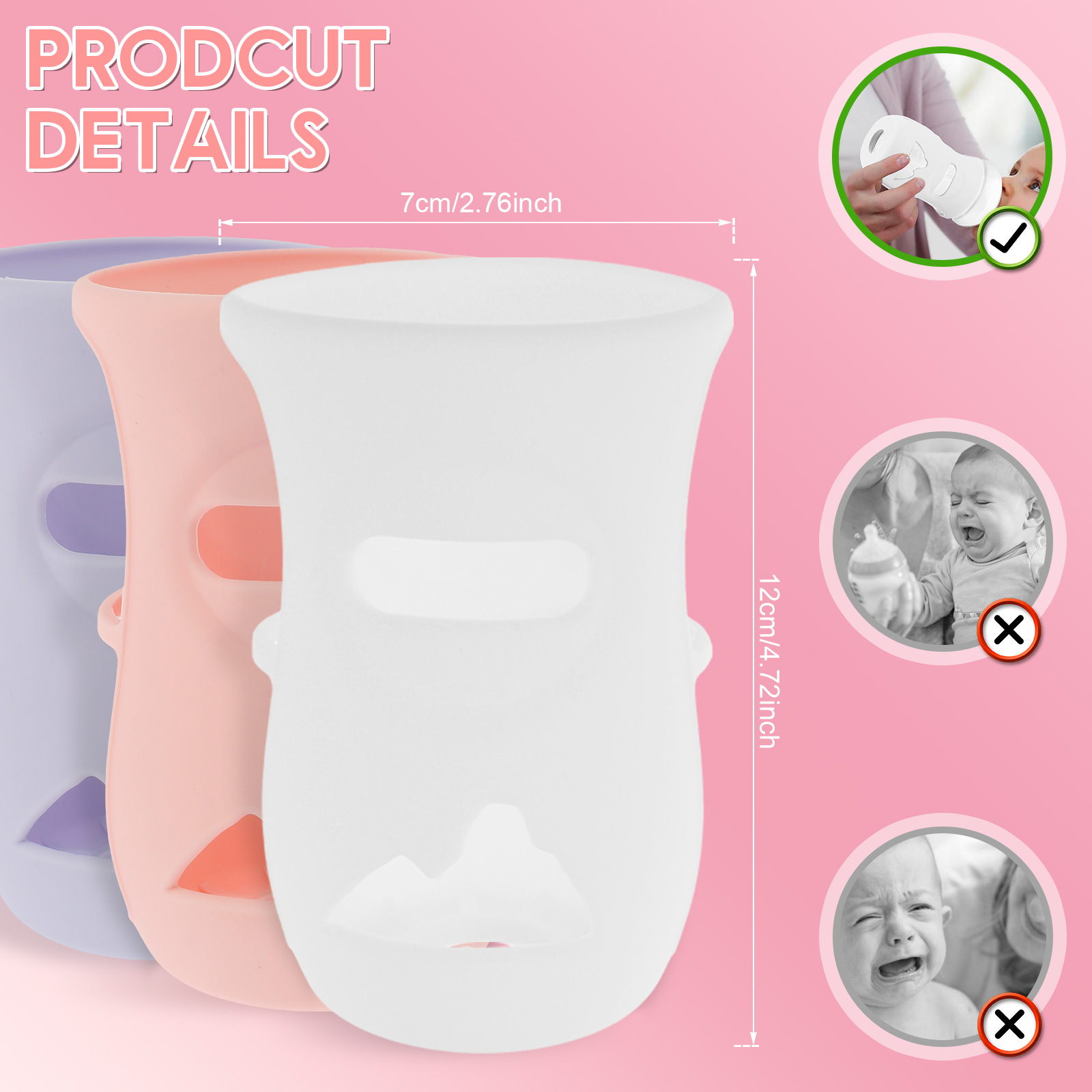Mangas de silicone capa de gar - Baby Food Nan avaliação e preço