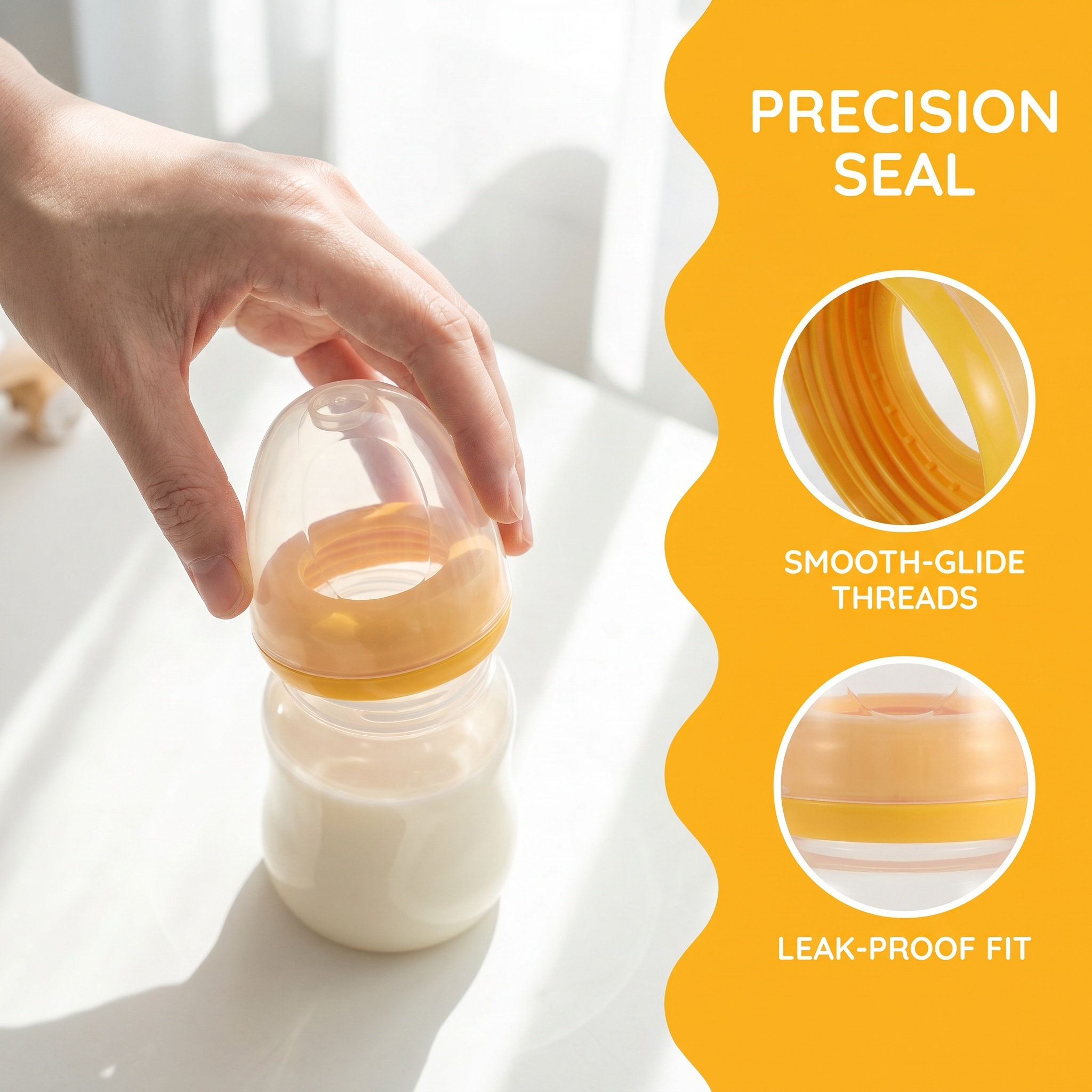 Tampa de Mamadeira Laranja de  - Baby Food Bottle avaliação e preço
