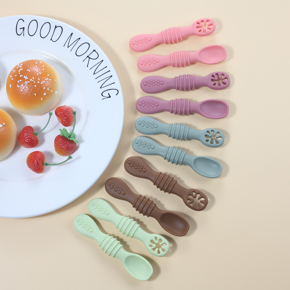 2 pçs bonito bebê aprendizagem - Baby Food Utensils Set avaliação e preço