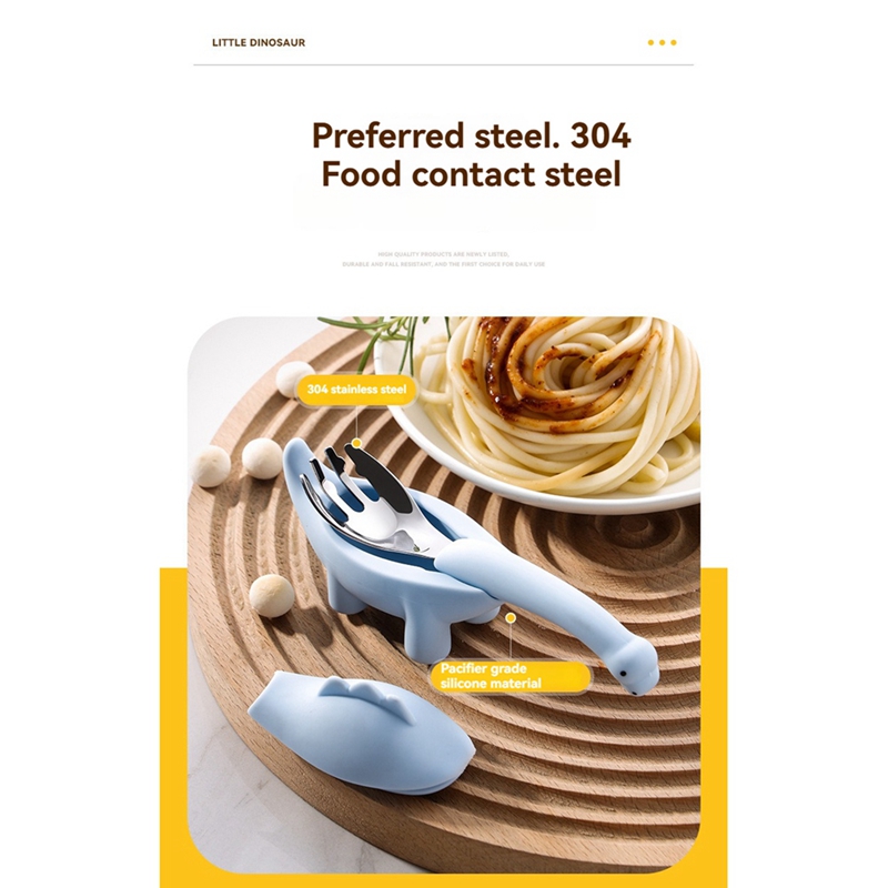 Colher e garfo para alimentaçã - Baby Food Utensils Set avaliação e preço