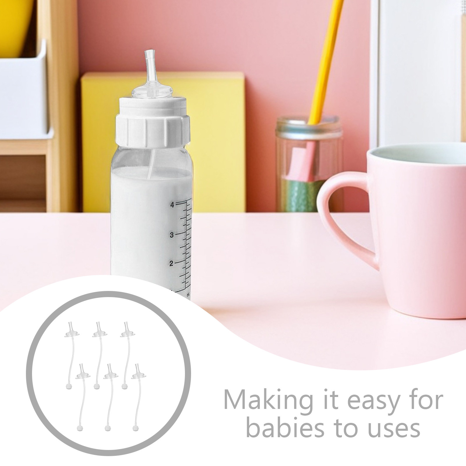 Conjunto de 6 Canudos de Silic - Baby Food Bottle avaliação e preço