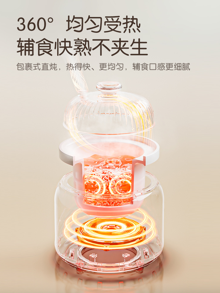 Jiuyang micro-pressão bb pote  - Baby Rice Food avaliação e preço