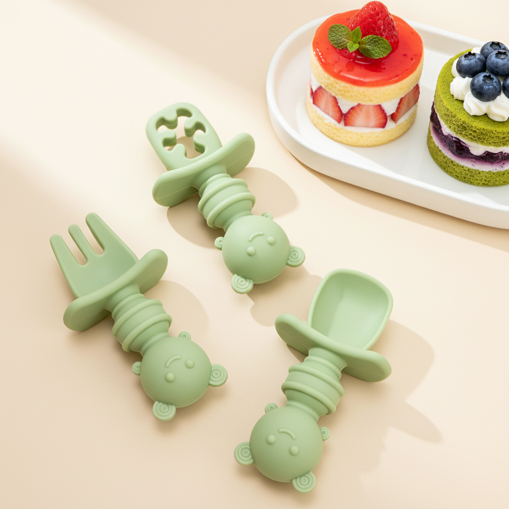 Conjunto de 3 peças de colher  - Baby Food Utensils Set avaliação e preço